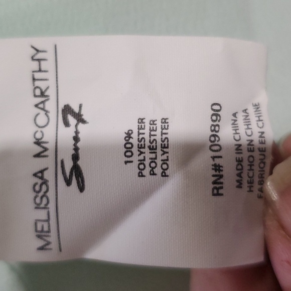 Seven7 Melissa Mccarthy mint sheer flare bell sleeve long tunic top - Picture 7 of 7